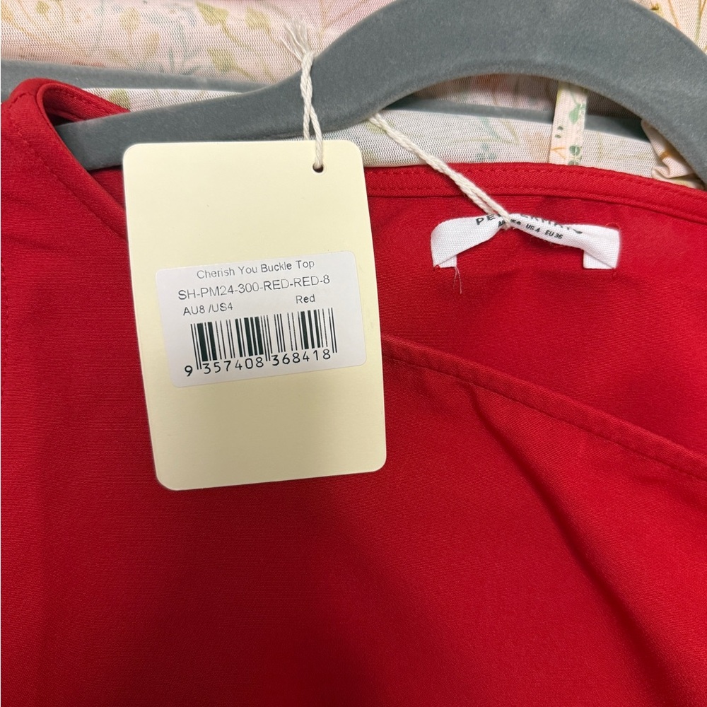 Peppermayo Red Side-Tie Tank Top - Picture 3 of 3